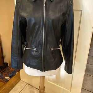 Wilsons fitted Moto leather jacket